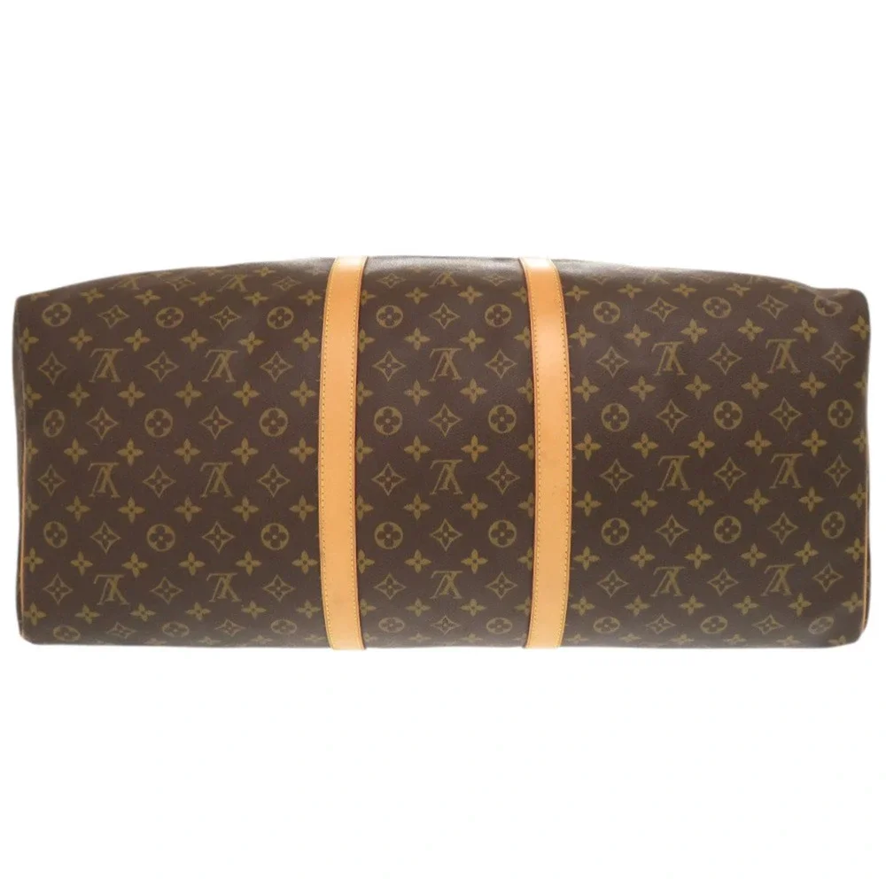 LOUIS VUITTON Authentic Brown Monogram Keepall 60 Boston Bag - Picture 3 of 10